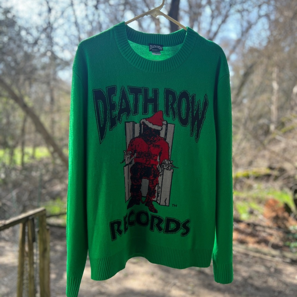 Death Row Records crewneck sweater Green Large